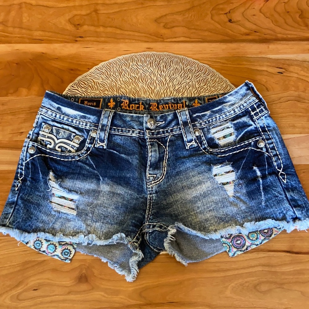 Rock Revival Boris Stretch Short